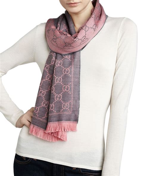 gucci womens wool scarf|Gucci wool scarf women's.